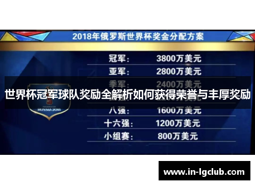 世界杯冠军球队奖励全解析如何获得荣誉与丰厚奖励